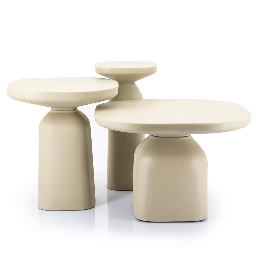 Bijzettafel Squand medium – beige