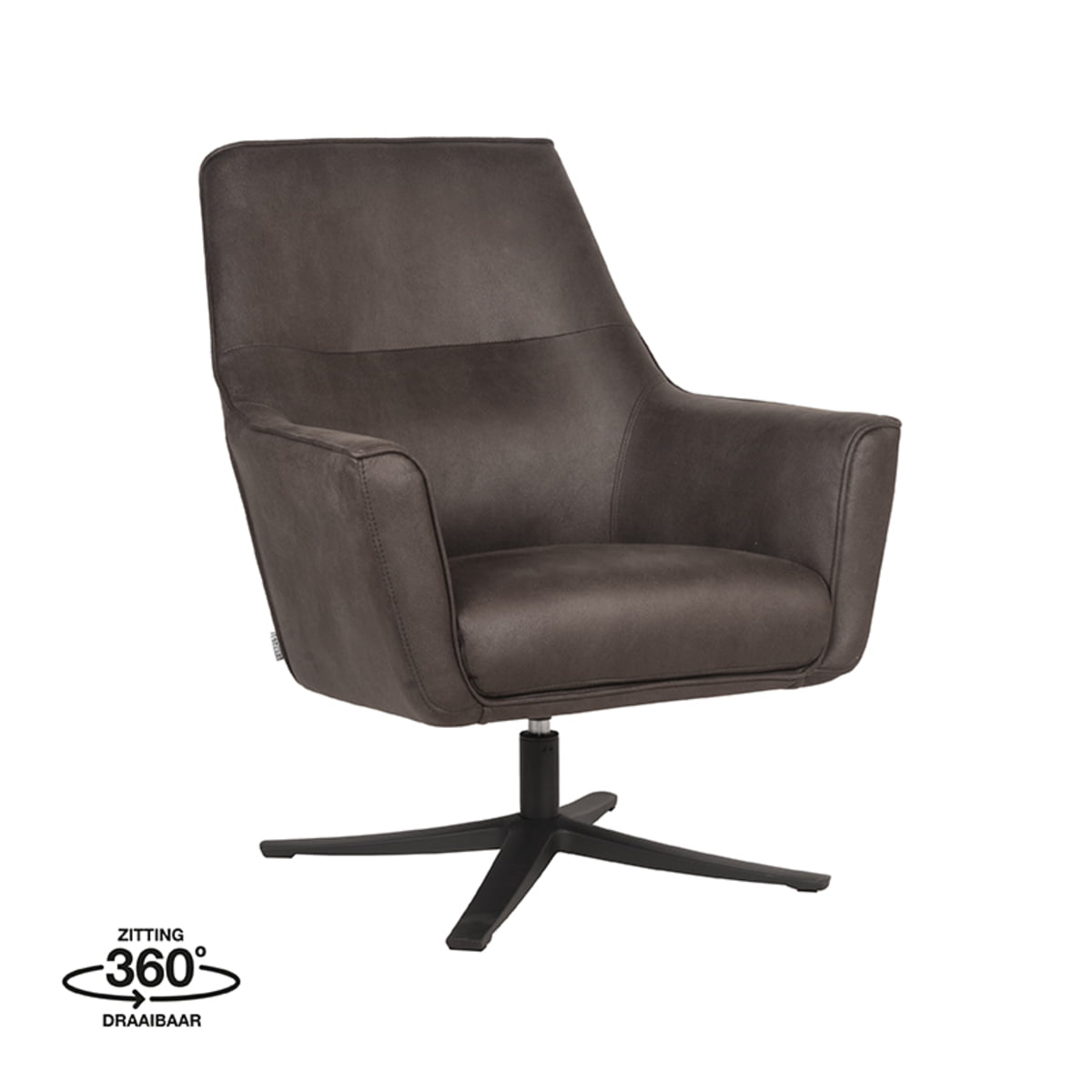 Fauteuil Tod Microvezel Antraciet