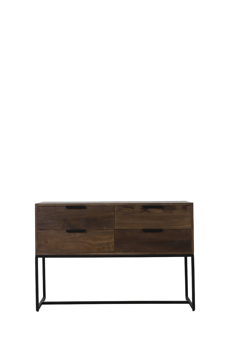 Sidetable MEAVE mat donkerbruin