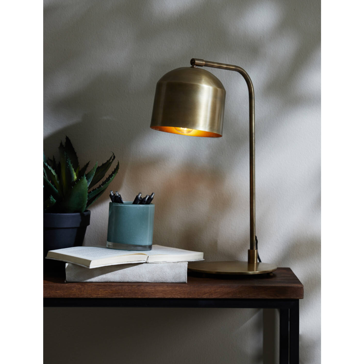 Bureaulamp ALESO antiek brons