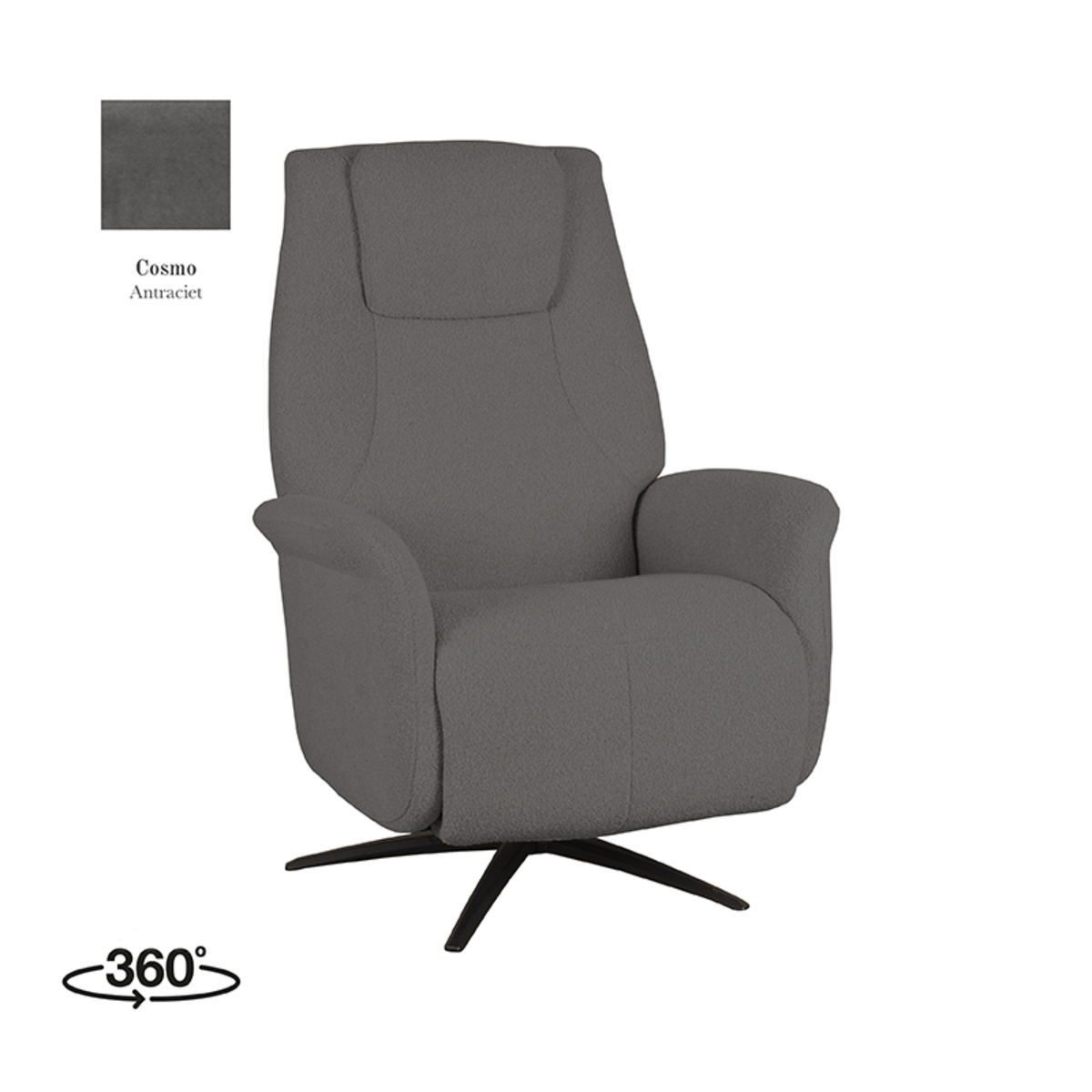 Fauteuil Stockholm Cosmo Antraciet