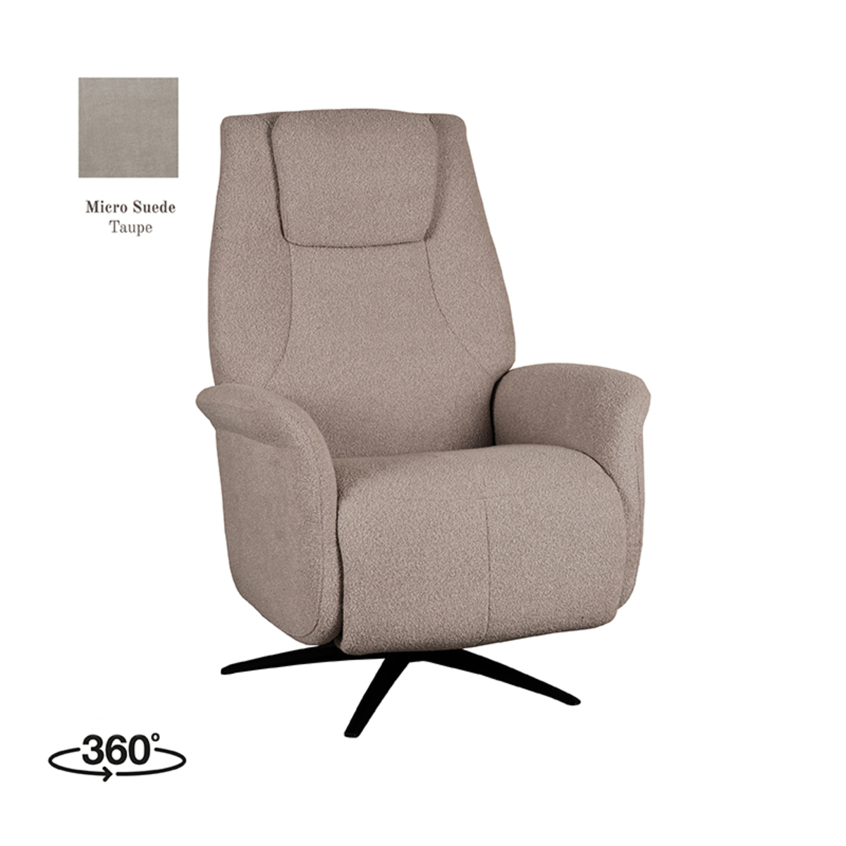 Fauteuil Stockholm Micro Suede Taupe